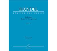 Rodelinda Regina De Longobardi Hwv 19 - Vocal and Piano - Book