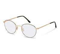 Rodenstock Gafas de prescripción R2662 - Negro, Oro - Unisex, Negro y dorado, 54