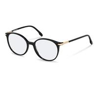 Rodenstock - Monturas de gafas de prescripción R5364 - Negro, Oro - Hombre, Negro y dorado, 52