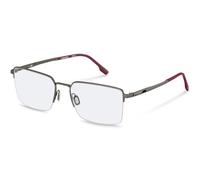Rodenstock R7152 Gafas, Dark Grey, Red, 57 para Hombre