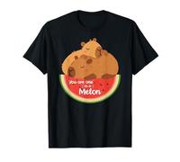 Rodents Summer Fruits One in a Melon Capybara Camiseta