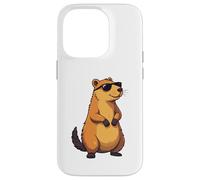 Rodents, Wild Animal Lovely Cute Capybara Carcasa para iPhone 14 Pro