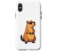 Rodents, Wild Animal Lovely Cute Capybara Carcasa para iPhone X/XS