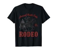 Rodeo Anual del Polo Norte 25 de diciembre Cowboy Santa Camiseta