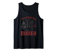 Rodeo Anual del Polo Norte 25 de diciembre Cowboy Santa Camiseta sin Mangas