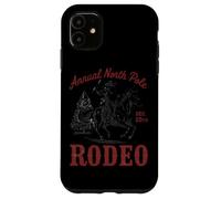Rodeo Anual del Polo Norte 25 de diciembre Cowboy Santa Carcasa para iPhone 11