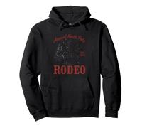 Rodeo Anual del Polo Norte 25 de diciembre Cowboy Santa Sudadera con Capucha