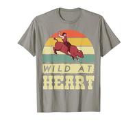 Rodeo Cowboy Wild Heart Western Country Wild West Camiseta, Hombre, Pizarra, S