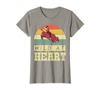 Rodeo Cowboy Wild Heart Western Country Wild West Camiseta, Mujer, Pizarra, S