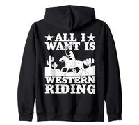 Rodeo Horse Riding All I Want Is Western Riding Cowboy Sudadera con Capucha