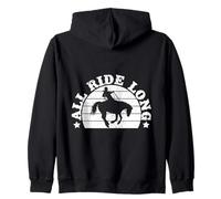 Rodeo Horse Riding All Ride Long Cowboy Sudadera con Capucha