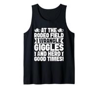 Rodeo Horse Riding Giggles & Herd Good Times Cowboy Camiseta sin Mangas