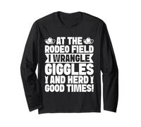 Rodeo Horse Riding Giggles & Herd Good Times Cowboy Manga Larga