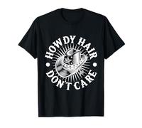 Rodeo Horse Riding Howdy Hair Don´t Care Cowboy Camiseta