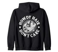Rodeo Horse Riding Howdy Hair Don´t Care Cowboy Sudadera con Capucha