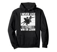 Rodeo Horse Riding I Never Lose Win Or Learn Cowboy Sudadera con Capucha
