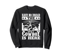 Rodeo Horse Riding No Dread The Cowboy Is Here Cowboy Sudadera