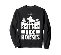 Rodeo Horse Riding Real Men Ride Horses Cowboy Sudadera