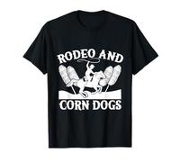Rodeo Horse Riding Rodeo & Corn Dogs Cowboy Camiseta