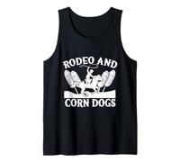 Rodeo Horse Riding Rodeo & Corn Dogs Cowboy Camiseta sin Mangas