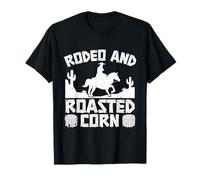 Rodeo Horse Riding Rodeo & Roasted Corn Cowboy Camiseta