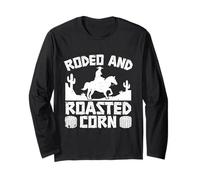 Rodeo Horse Riding Rodeo & Roasted Corn Cowboy Manga Larga