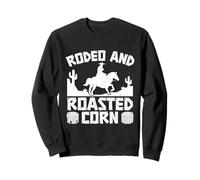 Rodeo Horse Riding Rodeo & Roasted Corn Cowboy Sudadera