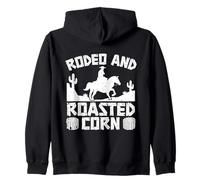 Rodeo Horse Riding Rodeo & Roasted Corn Cowboy Sudadera con Capucha