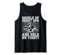 Rodeo Horse Riding Saddle Up Shut Up Cowboy Camiseta sin Mangas