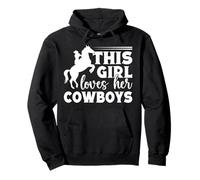 Rodeo Horse Riding This Girl Loves Her Cowboys Cowboy Sudadera con Capucha