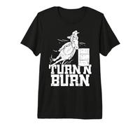 Rodeo Lover Turn N Burn Carreras de barriles Divertidas Camiseta Premium
