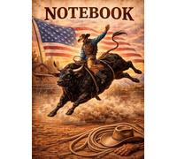 Rodeo Notebook: Western Cowboy Journal with Rustic Ranch Style Cover | 100 Pages, Large A4 Lined Notebook