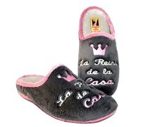 Rodevil Zapatillas casa mujer originales cómodas y suaves hechas en España - Reina de la casa (42)