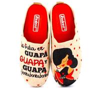 Rodevil Zapatillas fieltro estar por casa para mujer. Sevillana frase bonita (38)