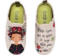 Rodevil Zapatillas fieltro Frida estar por casa cómodas mujer bonitas (Sistema tallas calzado EU, Adulto, Números, mediano, 37)