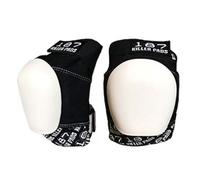 Rodillera 187 Pro Blanco/Negro con Recap Blanco (XS)