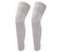 Rodillera, Aliviar el Dolor Calentadores de Rodilla Espesar Cómodo 1 Par para Hombres Y Mujeres para Ciclismo(XL)