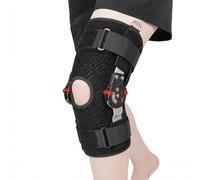 Rodillera Articulada con Control ROM Soporte de Rodilla Ajustable y Transpirable Estabilizador Envolvente para Recuperación y Soporte de Menisco y Ligamentos para Hombre y Mujer(L)