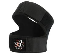 Rodillera con correas y abertura para rótula de ionocore®. Rodillera abierta con correas para correr, saltar, deportes al aire libre y alivio del dolor