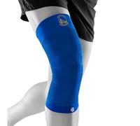 Bauerfeind Rodillera de compresión deportiva NBA Golden State Warriors - Diseño ligero con zonas de agarre para aliviar el dolor de rodilla y rendimiento de baloncesto (Warriors, S)