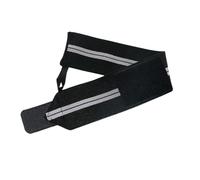 Rodillera de fitness de 8 x 150 cm, correas de compresión para levantamiento de pesas, para rodillas y muslos, ideal para entrenamientos en gimnasio, sentadillas y culturismo, unisex (gris)