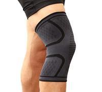 Rodillera Deportiva Rodillera de Compresión Rotuliana Ortopédica Elástica Antideslizante y Transpirable, para Voleibol, Fútbol, Correr, Ciclismo, Esquí y Toda Clase de Deportes (M (36-42cm), Negro)