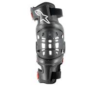 Alpinestars Bionic-10 Carbon, derecho de protectores de rodilla S male Negro/Rojo
