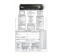 Rodillera flexible piloto con portapapeles de aluminio, perfecta para sostener gráficos y registrar datos de vuelo (IFR)