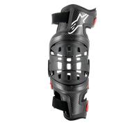 Rodillera Izquierda Alpinestars Bionic-10 Negro-Rojo L Negro