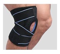 Rodillera, Morbuy Open-Patella Stabiliser Antideslizante Almohadillas Rodilla Ajustables Correa Presión Protector Hacer Deporte Aliviar Dolor Articular Rótula Recuperación Lesiones (Azul negro)