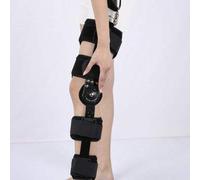 Rodillera ortopédica articulada, estabilizador de férula ajustable, rodillera vendada después de una cirugía de esguince, extensión de rodillera, soporte articular articulado, adecuado para artritis/