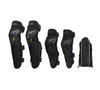 Rodillera para Motocicleta, espinillera, Equipo de protección Ajustable, Armadura de Carreras para Motocross, Moto de Cross, con Ajuste ergonómico, Material , diseño Elegante, (Negra)