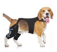 Rodillera para perro para pierna trasera del ligamento cruzado anterior, ajustables con estabilizadores de metal, fuerte soporte articular para reducir el dolor de artritis, lesiones de ligamentos