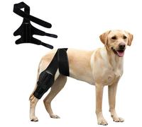 Rodillera para perros en caso de rotura del ligamento cruzado anterior en la pierna trasera, soporte de cadera ajustable para perros con luxación rotuliana, ortesis de pierna para perros para patas